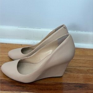 Banana Republic Beige Wedge Heels